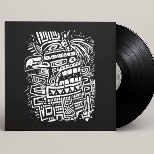 Aztec God Ancient Mythology Tezcatlipoca Eagle Custom Vinyl Record Sleeves