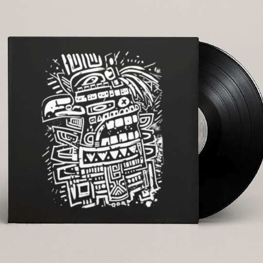 Aztec God Ancient Mythology Tezcatlipoca Eagle Custom Vinyl Record Sleeves
