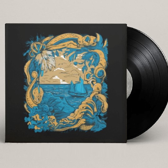 Sun Kissed Shores A Mediterranean Odyssey Custom Vinyl Record Sleeves