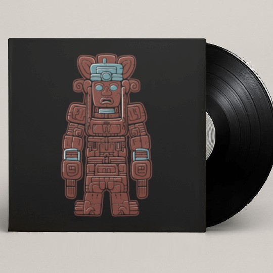Aztec God Ancient Mythology Huitzilopochtli Custom Vinyl Record Sleeves