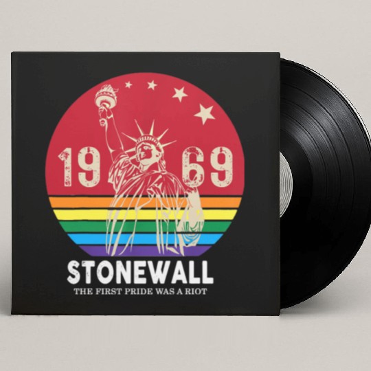 The First Pride Was A Riot 1969 Stonewall LGBTQ Custom Vinyl Record Sleeves