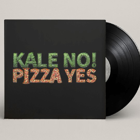 KALE NO! PIZZA YES Custom Vinyl Record Sleeves
