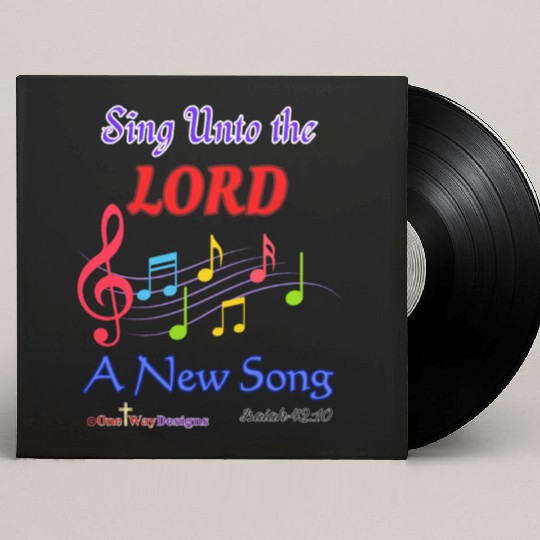 Sing Unto the LORD a New Song Custom Vinyl Record Sleeves