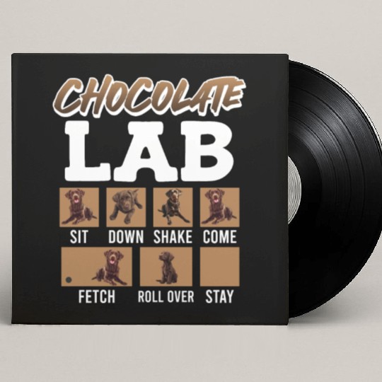 Labrador Retriever CHOCOLATE LAB Commandos Custom Vinyl Record Sleeves