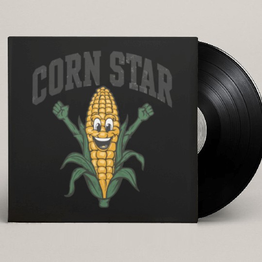 Funny Farm Food Custom Vinyl Record Sleeves Corny Cob Farmer Corn Star