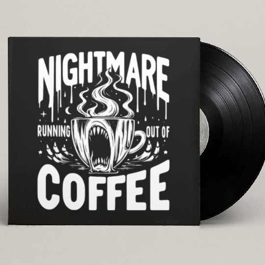 Nightmare Running Out of Coffee Custom Vinyl Record Sleeves