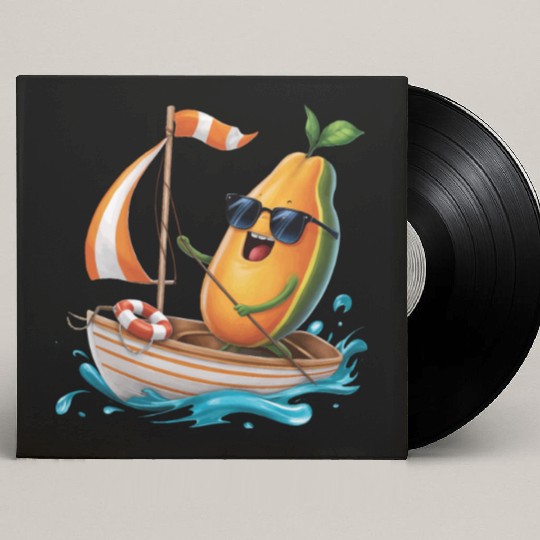 Fruit Boating Papaya Custom Vinyl Record Sleeves