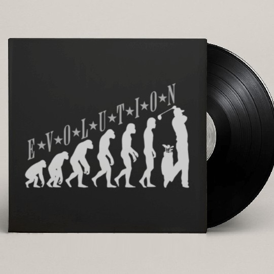 Golf Evolution design human evolution golf Custom Vinyl Record Sleeves