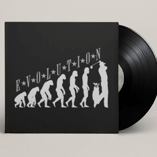 Golf Evolution design human evolution golf Custom Vinyl Record Sleeves