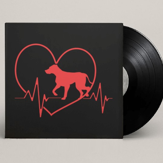 Puppy Heartbeat Rhodesian Ridgeback Dog Heart Beat Custom Vinyl Record Sleeves