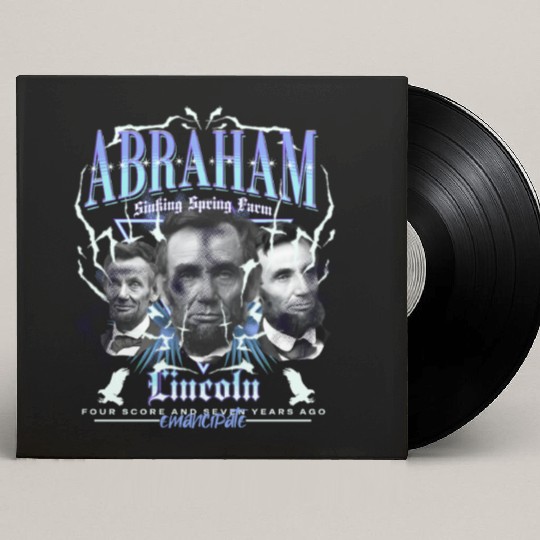 History Bootleg Abraham Lincoln Bootleg Retro Rap Custom Vinyl Record Sleeves