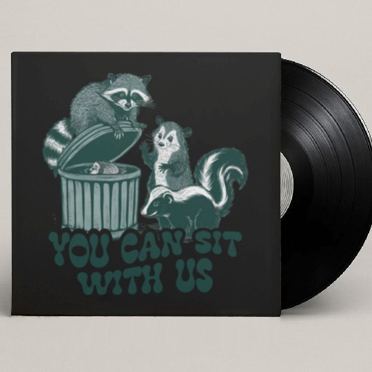 You Can Sit With Us Funny Awesome Custom Vinyl Record Sleeves