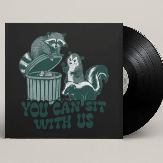 You Can Sit With Us Funny Awesome Custom Vinyl Record Sleeves