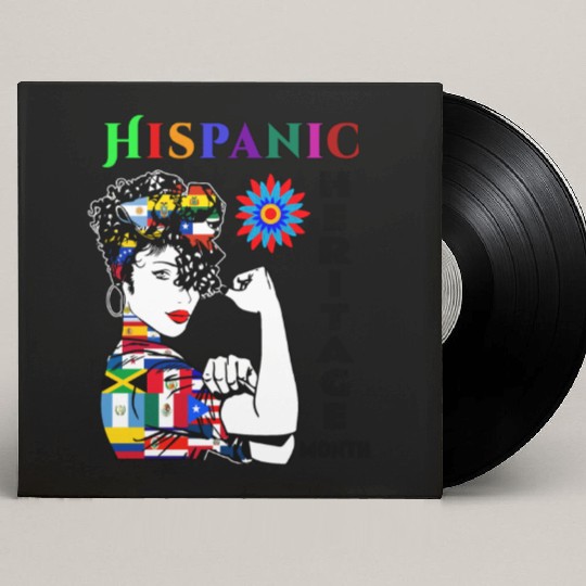 Hispanic Heritage Month Latino Countries Flag Custom Vinyl Record Sleeves