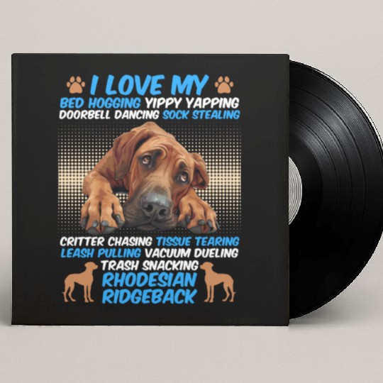 Ridgeback Owner I LOVE MY RHODESIAN RIDGEBACK Custom Vinyl Record Sleeves