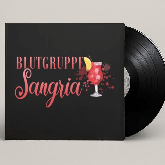 Cocktail Bartender Blutgruppe Sangria Custom Vinyl Record Sleeves