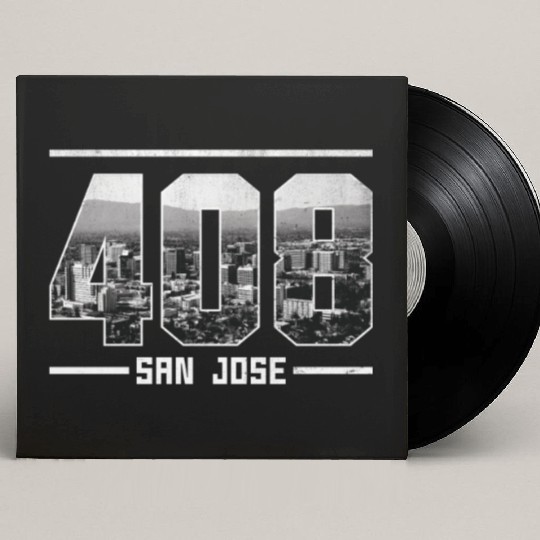 Vintage San Jose 408 Custom Vinyl Record Sleeves