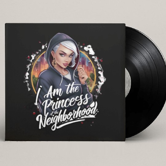 I am the princess of the neighbourhood Custom Vinyl Record Sleeves