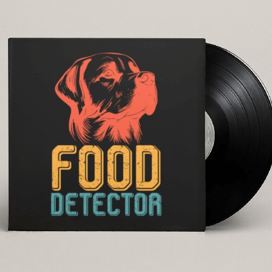 Labrador FOOD DETECTOR Funny Labrador Custom Vinyl Record Sleeves