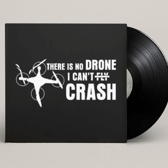 Quadrocopter Drone Crash FPV Drones Custom Vinyl Record Sleeves