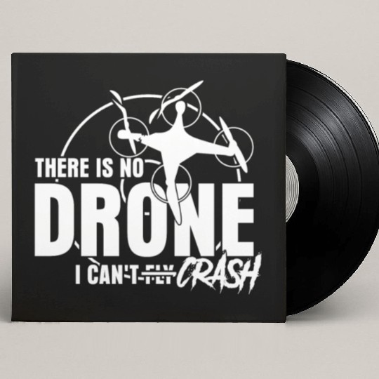 Drone Crash Quadrocopter FPV Drones Custom Vinyl Record Sleeves