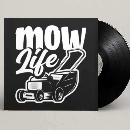 Landscaper Gardener Lawn Mowing Life Custom Vinyl Record Sleeves