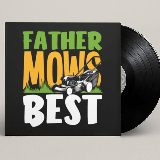 Landscaper Gardener Dad Lawn Mowing Custom Vinyl Record Sleeves