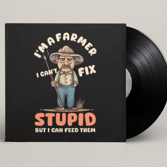 Farmer I Can Feed Stupid Custom Vinyl Record Sleeves