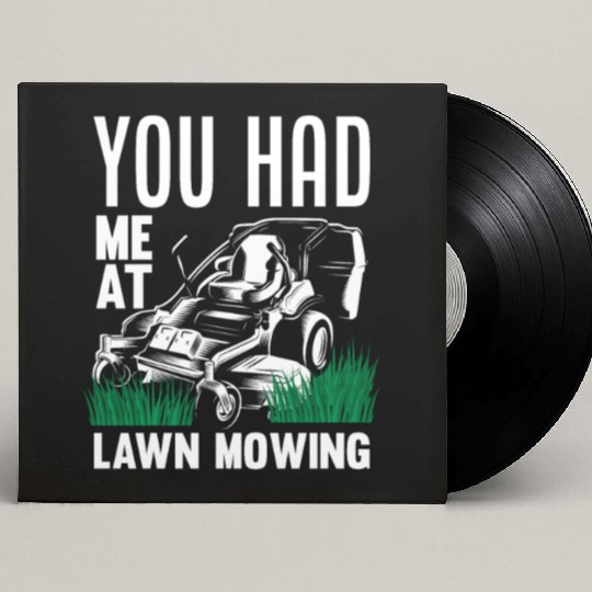 Landscaper Gardener Lawn Mowing Hobby Custom Vinyl Record Sleeves
