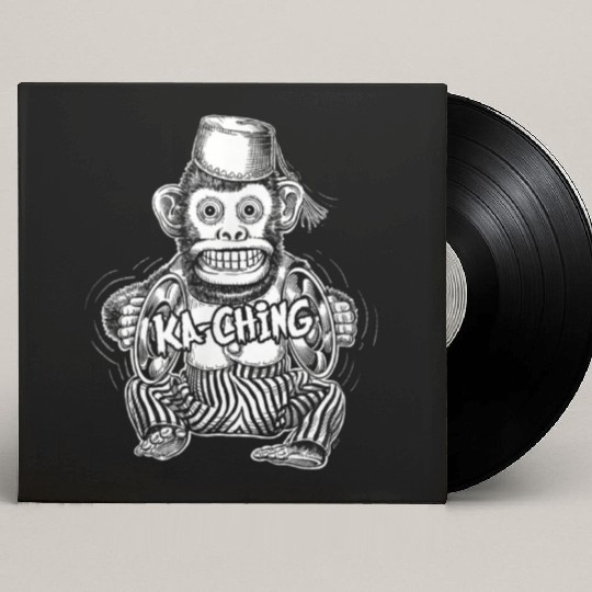 Vintage Evil Monkey Toy Custom Vinyl Record Sleeves