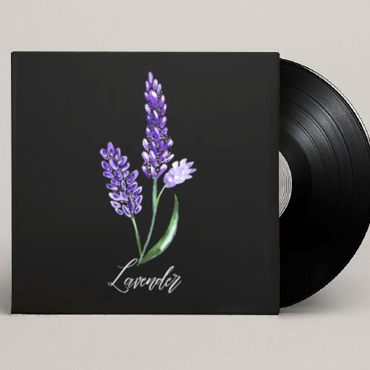 Lavender Flowers, Keen Gardner, Flower lover Custom Vinyl Record Sleeves