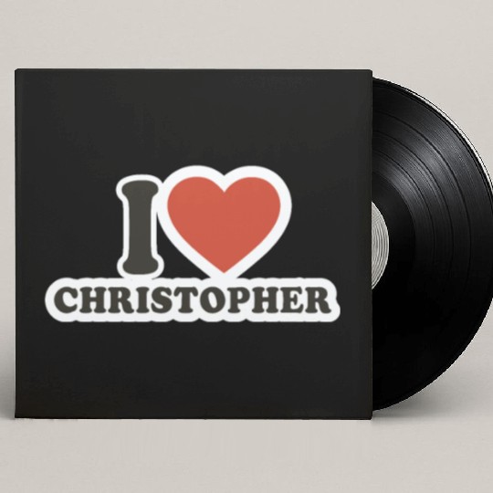 I LOVE Custom Vinyl Record Sleeves Boyfriend gift idea I LOVE