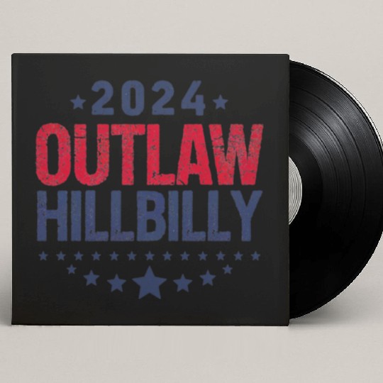 Trump Vance 2024 Outlaw Hillbilly US Flag Custom Vinyl Record Sleeves