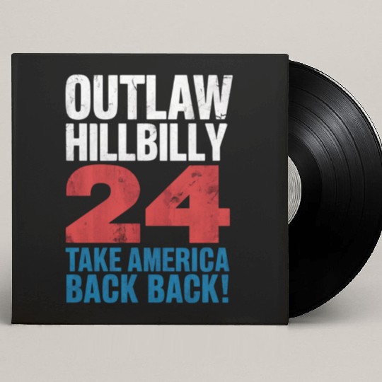 Trump Vance 2024 Outlaw Hillbilly US Flag Vintage Custom Vinyl Record Sleeves