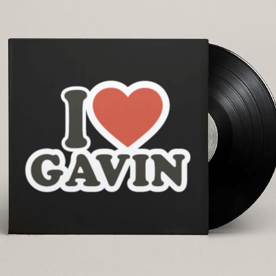 I LOVE Custom Vinyl Record Sleeves Boyfriend gift idea I LOVE Gavin