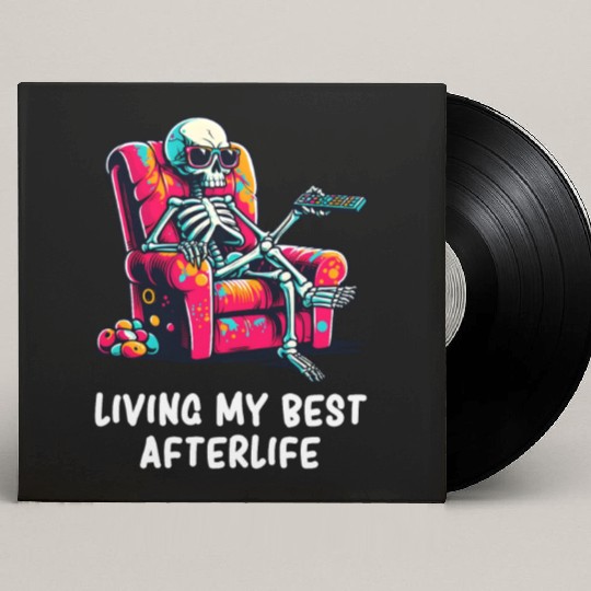 Skeleton - Skeleton Humor - Skeleton Dark Humor Custom Vinyl Record Sleeves
