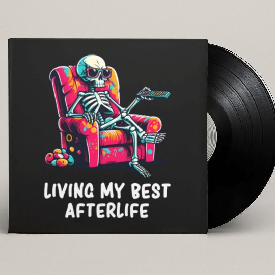 Skeleton - Skeleton Humor - Skeleton Dark Humor Custom Vinyl Record Sleeves