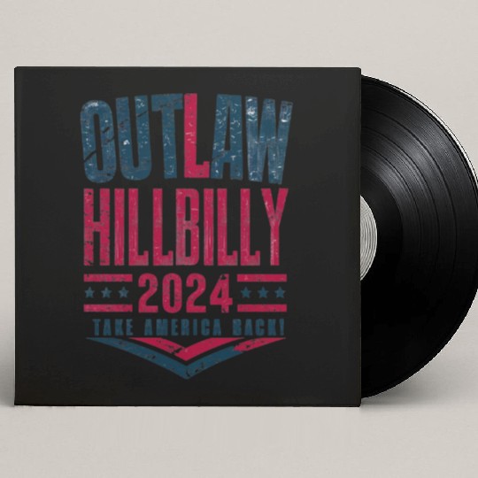 Vintage Elections Outlaw Hillbilly US Flag Custom Vinyl Record Sleeves
