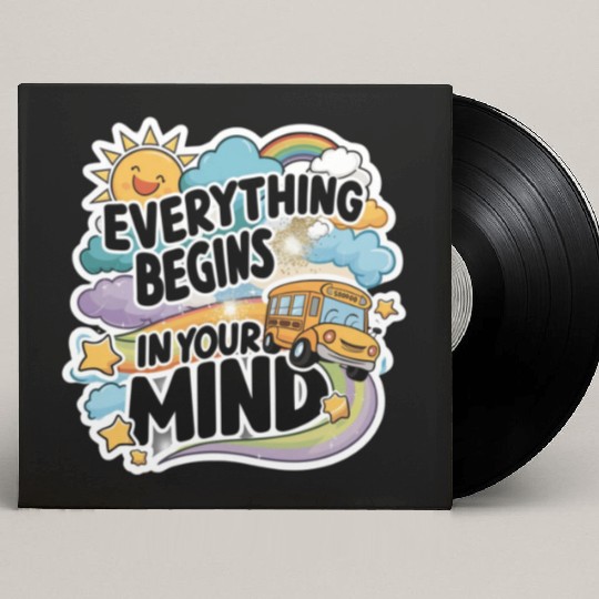 Everything begins in your mind Custom Vinyl Record Sleeves