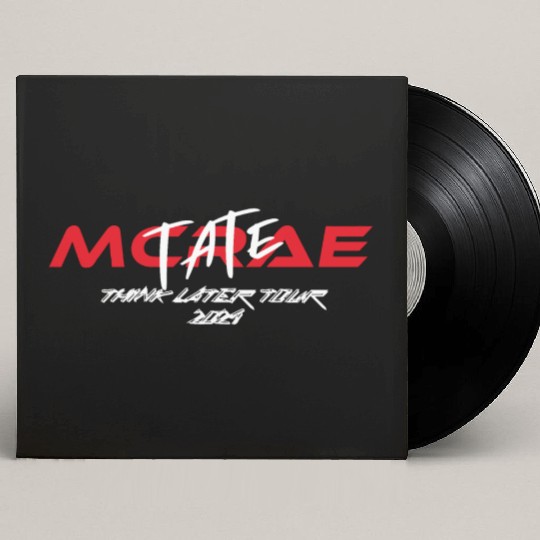 Tate McRae V5 Think Later Tour Custom Vinyl Record Sleeves