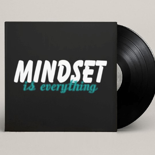 Mindset Is Everything Motivational Gym Workout Custom Vinyl Record Sleeves