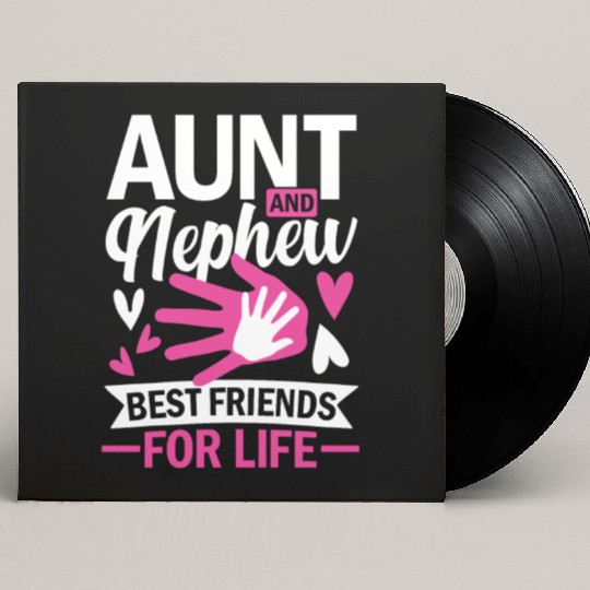 aunt and nephew best friends for life Custom Vinyl Record Sleeves