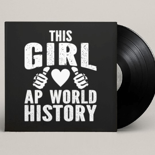 This Girl Loves AP World History Custom Vinyl Record Sleeves