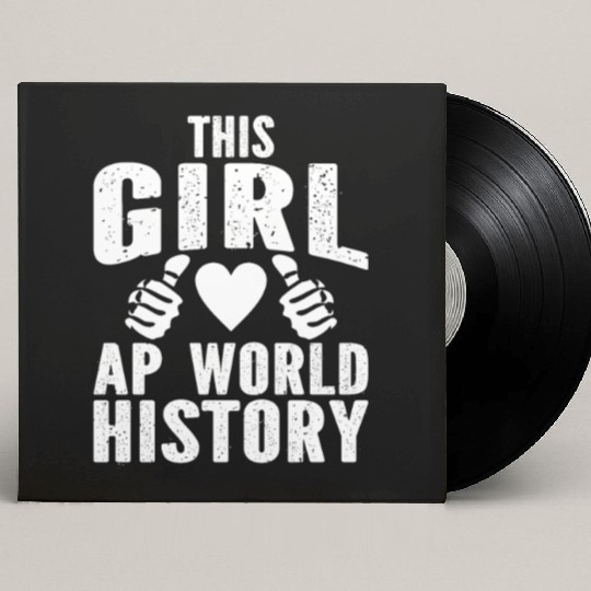 This Girl Loves AP World History Custom Vinyl Record Sleeves