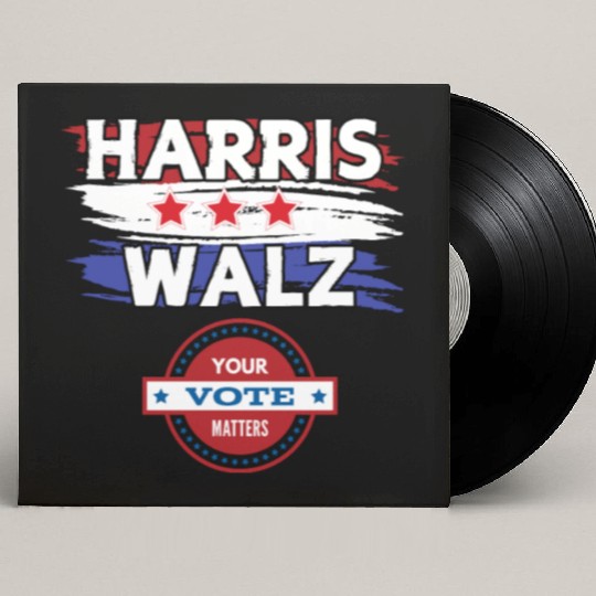 Kamala Harris & Tim Walz: Your vote matters 2024 Custom Vinyl Record Sleeves