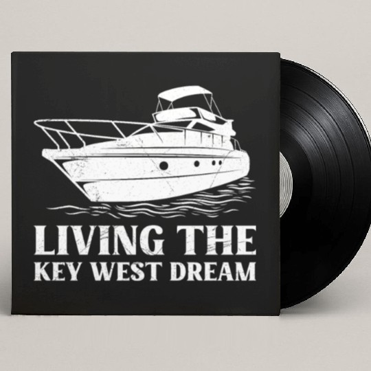 Florida LIVING THE KEY-WEST DREAM Florida Keys Custom Vinyl Record Sleeves