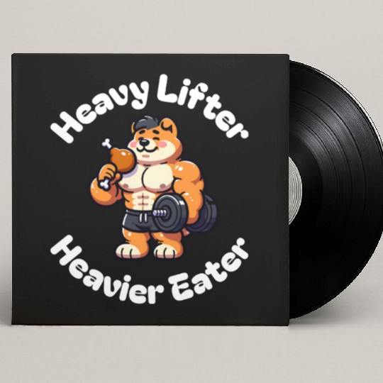 Chow Chow Dog Gym Food Cute Custom Vinyl Record Sleeves