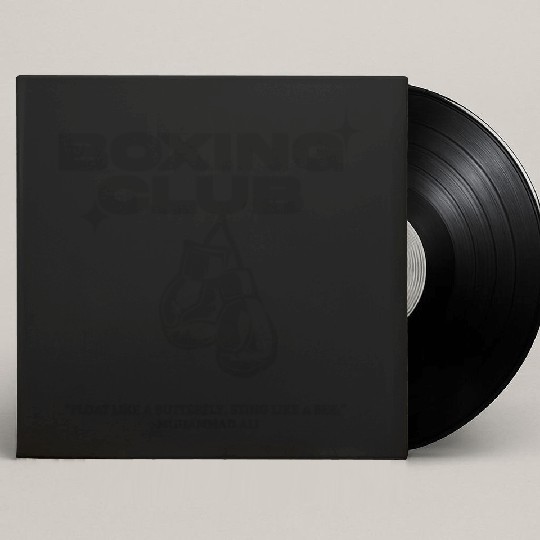 Boxing Club - kickboxing sport Custom Vinyl Record Sleeves