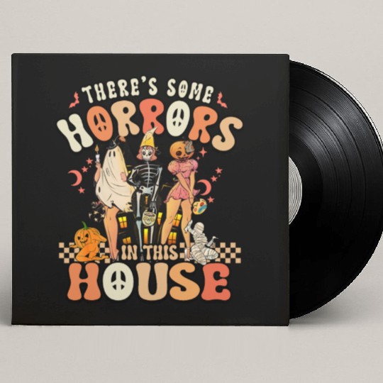 Halloween There's some horrors in this house Custom Vinyl Record Sleeves