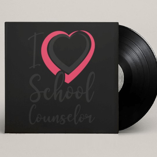 School Counselor Heart I (Heart) Custom Vinyl Record Sleeves